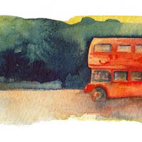 The red bus
